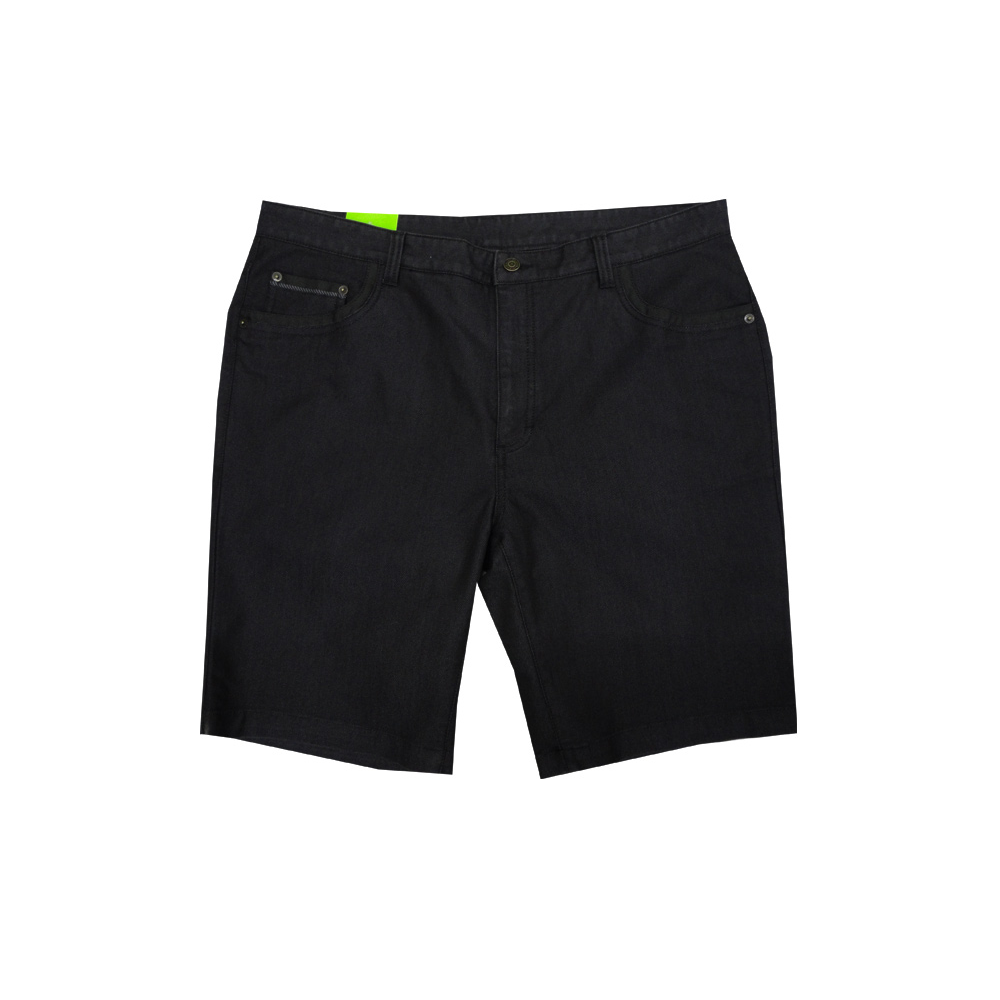 BILLY JET TRIM BLACK DENIM SHORT