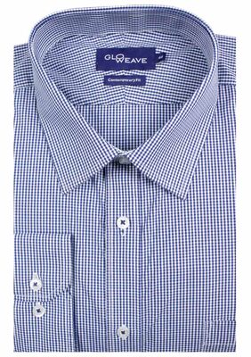 GLOWEAVE GINGHAM L/S SHIRT-shirts casual & business-KINGSIZE BIG & TALL