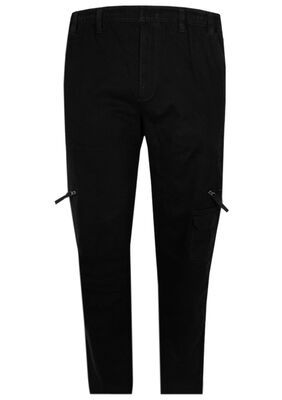 BRONCO ELASTIC WAIST CARGO TROUSER-big mens basics-KINGSIZE BIG & TALL