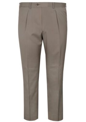 CITYCLUB  POLY/WOOL PLEAT STRETCH TROUSER-big mens basics-KINGSIZE BIG & TALL