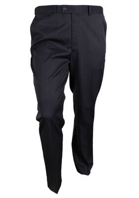 CITY CLUB POLY/WOOL FLAT FRONT TROUSER-big mens basics-KINGSIZE BIG & TALL