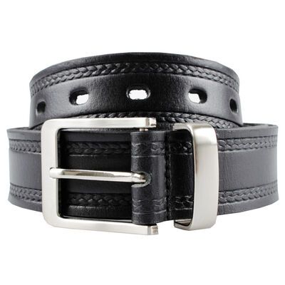 M&C AGENCIES FILAGREE EDGE 35MM BELT-sale clearance-KINGSIZE BIG & TALL