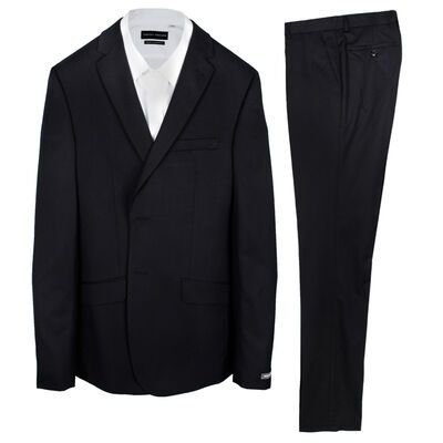 GEOFFREY BEENE TALL PLAIN BLACK SUIT-sale clearance-KINGSIZE BIG & TALL