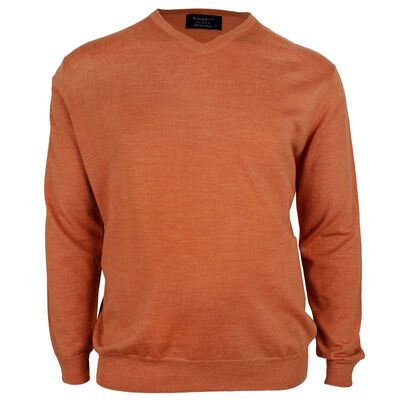 ANSETT MERINO V NECK PULLOVER-new arrivals-KINGSIZE BIG & TALL