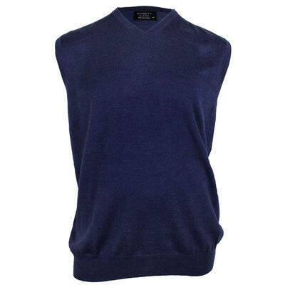 ANSETT MERINO V NECK VEST-new arrivals-KINGSIZE BIG & TALL