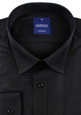 GLOWEAVE PLAIN POPLIN L/S SHIRT-big mens basics-KINGSIZE BIG & TALL