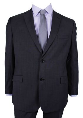 GEOFFREY BEENE MINICHECK SUIT-sale clearance-KINGSIZE BIG & TALL