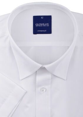 GLOWEAVE PLAIN POPLIN S/S SHIRT-big mens basics-KINGSIZE BIG & TALL