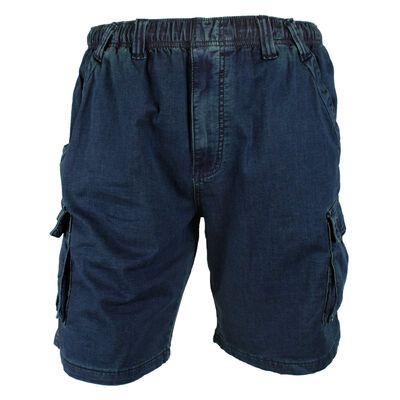 BRONCO LIGHT STRETCH DENIM CARGO SHORT-shorts-KINGSIZE BIG & TALL