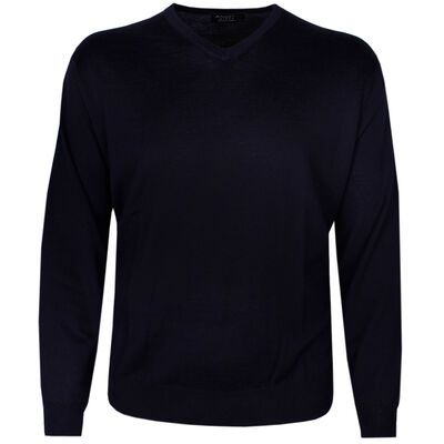 ANSETT MERINO V NECK PULLOVER-new arrivals-KINGSIZE BIG & TALL