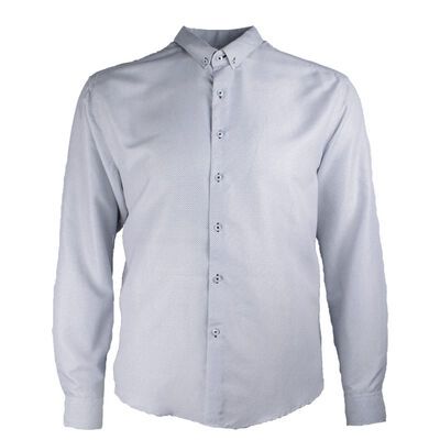 MAURIO DOT PRINT L/S SHIRT-sale clearance-KINGSIZE BIG & TALL