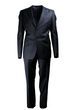 GEOFFREY BEENE PLAIN BLACK 2 PIECE SUIT