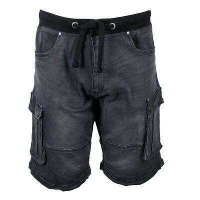 KAM DIT0 CARGO DENIM SHORT-sale clearance-KINGSIZE BIG & TALL