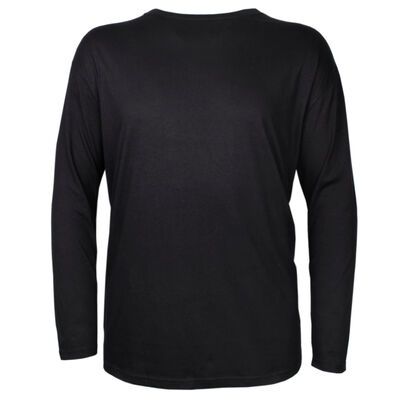 BRONCO PLAIN LONG SLEEVE TSHIRT-tshirts & tank tops-KINGSIZE BIG & TALL