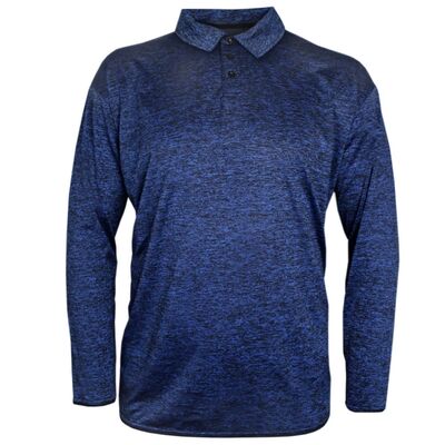 ATLAS PERFORMANCE POLO L/S SHIRT-polos-KINGSIZE BIG & TALL