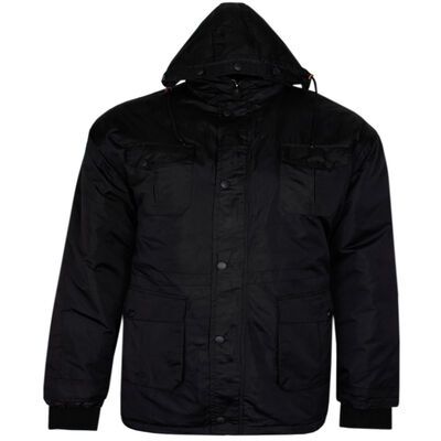 KAM HOOD PADDED COAT-jackets-KINGSIZE BIG & TALL