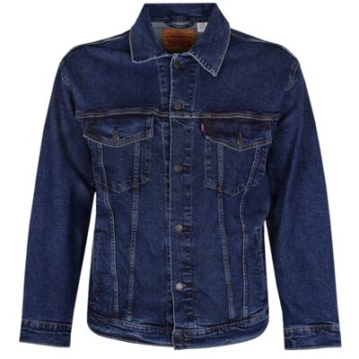 LEVI'S DENIM TRUCKER JACKET-jackets-KINGSIZE BIG & TALL