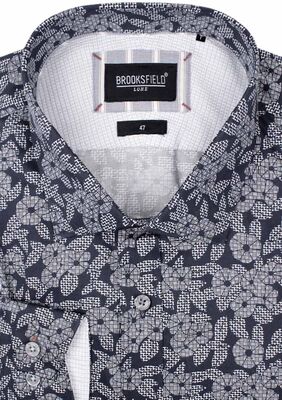 BROOKSFIELD ABSTRACT TALL L/S SHIRT-tall range-KINGSIZE BIG & TALL