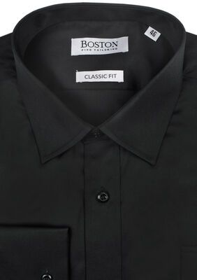 BOSTON 5WT EASY CARE L/S SHIRT-big mens basics-KINGSIZE BIG & TALL