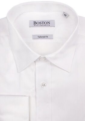 BOSTON COTTON RICH SATIN STRIPE L/S SHIRT-shirts casual & business-KINGSIZE BIG & TALL