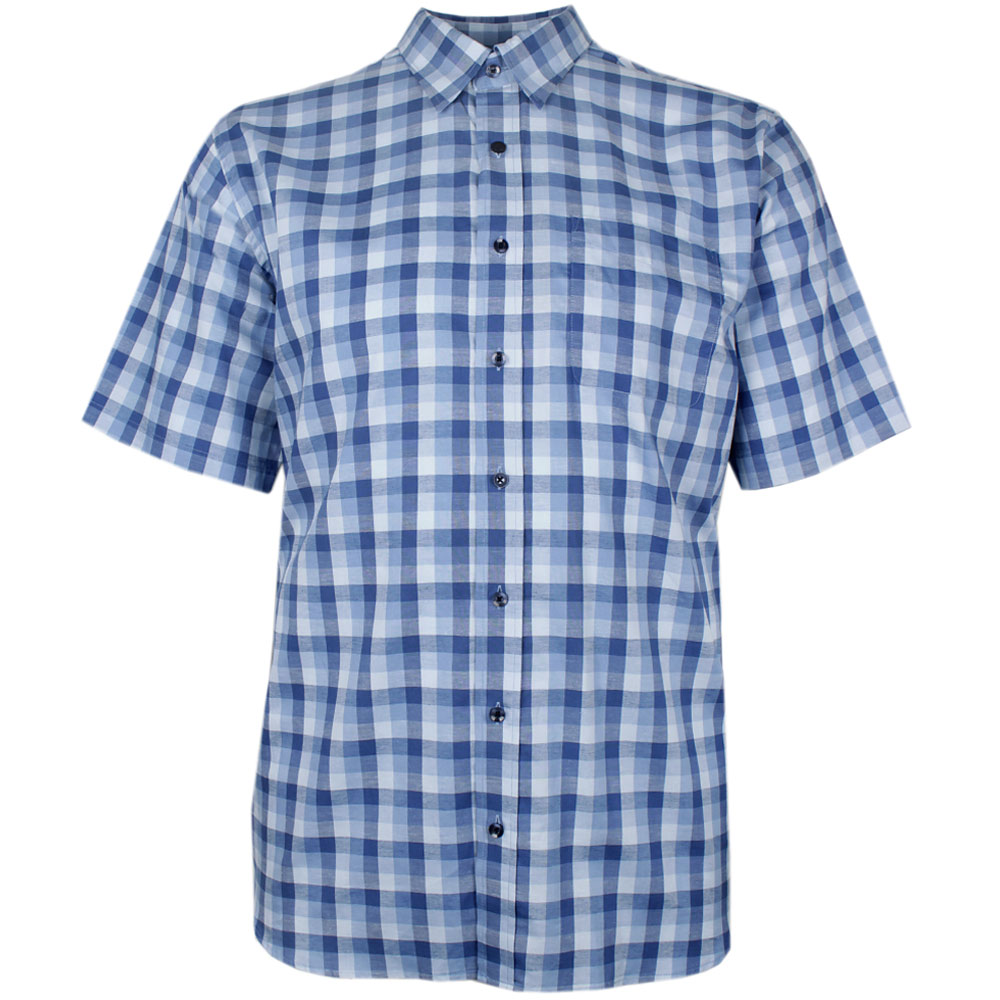 PERRONE LINEN CHECK S/S SHIRT