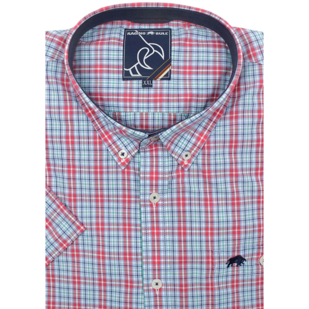 RAGING BULL CHECK S/S SHIRT