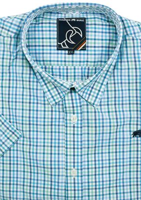 RAGING BULL GINGHAM S/S SHIRT-sale clearance-KINGSIZE BIG & TALL