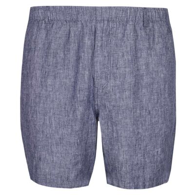 BACKBAY LINEN ELASTIC WAIST SHORTS-sale clearance-KINGSIZE BIG & TALL