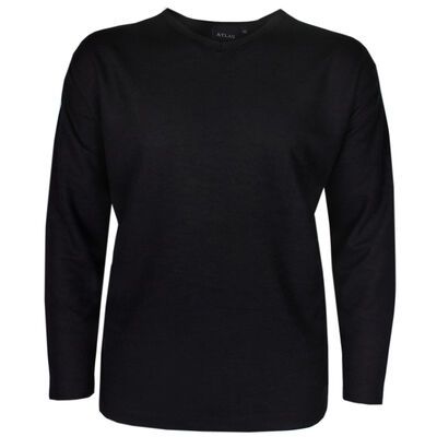 ATLAS V NECK  SWEAT TOP-sale clearance-KINGSIZE BIG & TALL