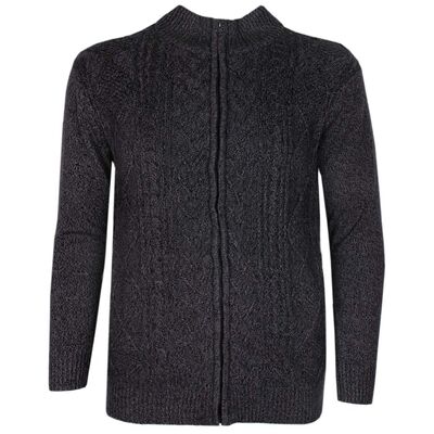 KAM FULL ZIP CARDIGAN-knitwear-KINGSIZE BIG & TALL