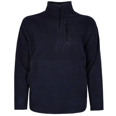 ESPIONAGE MICROFLEECE 1/4 ZIP TOP-fleecy tops & hoodies-KINGSIZE BIG & TALL