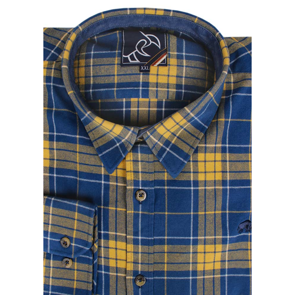 RAGING BULL BRUSHED TARTAN CHECK L/S SHIRT