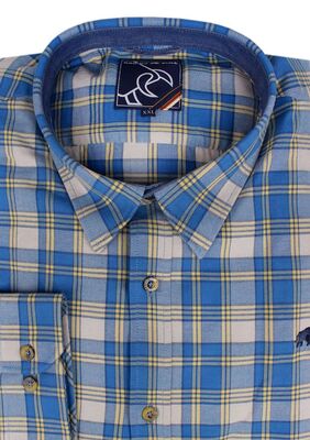 RAGING BULL BRUSHED CHECK  L/S SHIRT-sale clearance-KINGSIZE BIG & TALL