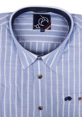 RAGING BULL BENGAL STRIPE S/S SHIRT-shirts casual & business-KINGSIZE BIG & TALL