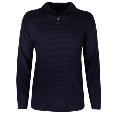 BLUE HORIZON 1/4 ZIP PULLOVER-sale clearance-KINGSIZE BIG & TALL