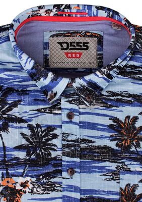 DUKE CHARFORD HAWAIIAN S/S SHIRT-sale clearance-KINGSIZE BIG & TALL