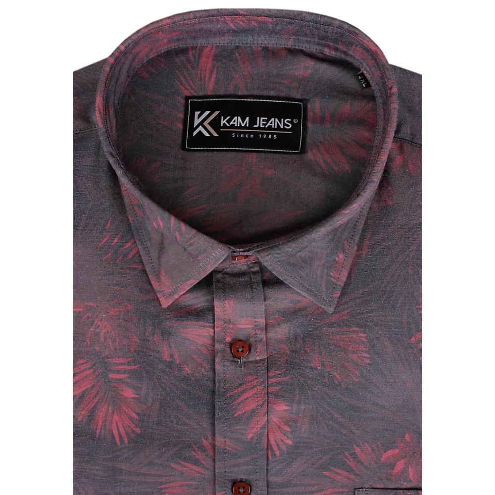 KAM FLORAL S/S SHIRT 