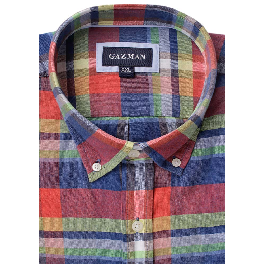 GAZMAN MULTI CHECK S/S SHIRT 