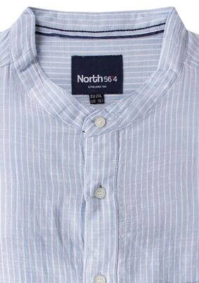 NORTH 56° PINSTRIPE S/S SHIRT -sale clearance-KINGSIZE BIG & TALL