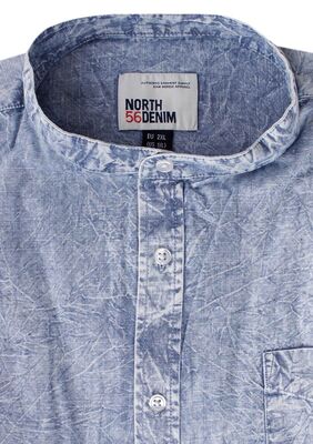 NORTH 56° DENIM WASHED S/S SHIRT -sale clearance-KINGSIZE BIG & TALL