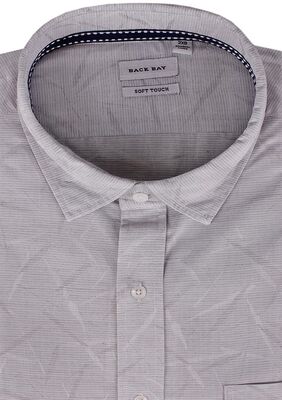 BACKBAY SELF PATTERN S/S SHIRT -sale clearance-KINGSIZE BIG & TALL