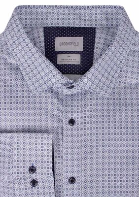 BROOKSFIELD FLOWER-CIRCLE L/S SHIRT-shirts casual & business-KINGSIZE BIG & TALL