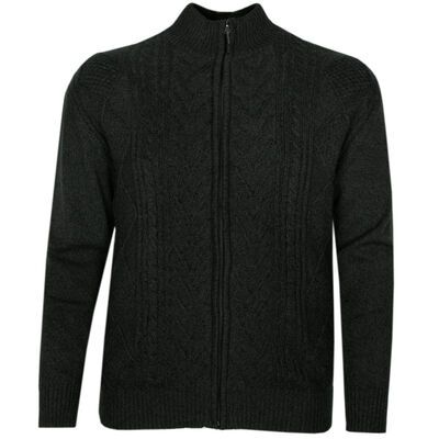 KAM FULL ZIP CARDIGAN-knitwear-KINGSIZE BIG & TALL