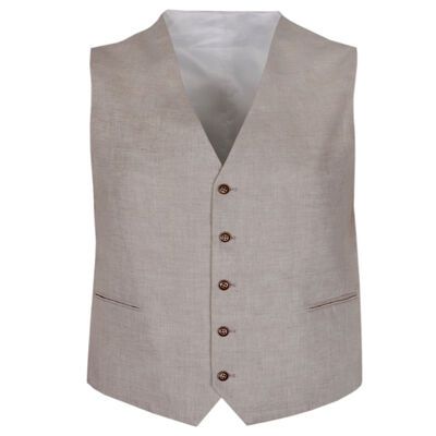 DANIEL HECHTER RYAN LINEN VEST-suits-KINGSIZE BIG & TALL