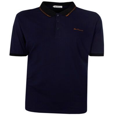 BEN SHERMAN COLLAR INTEREST POLO-polos-KINGSIZE BIG & TALL