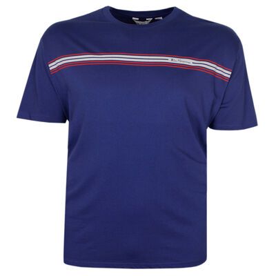 BEN SHERMAN 2 TONE STRIPE T-SHIRT-tshirts & tank tops-KINGSIZE BIG & TALL