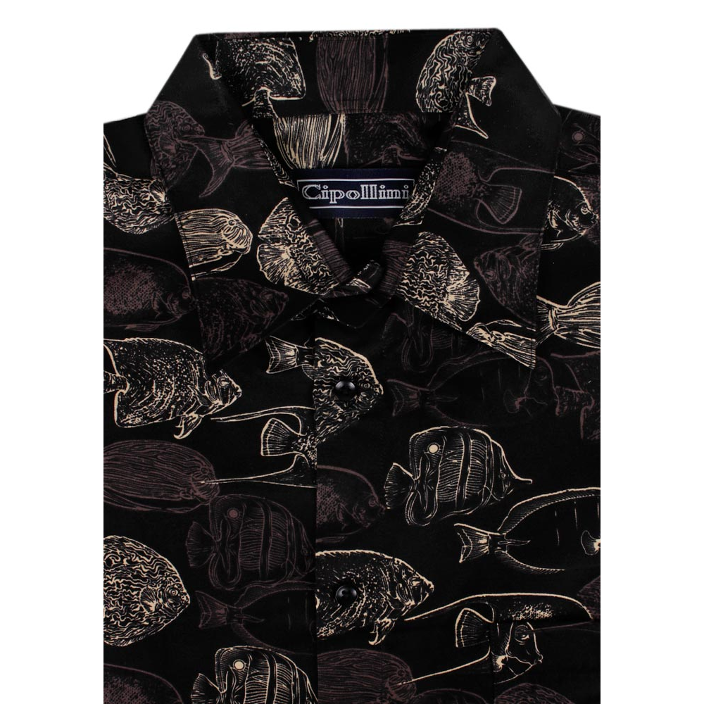 CIPOLLINI MIX FISH S/S SHIRT 