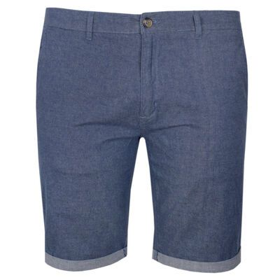 DUKE UNIVERSAL ALDERTON CHAMBRAY SHORT-shorts-KINGSIZE BIG & TALL