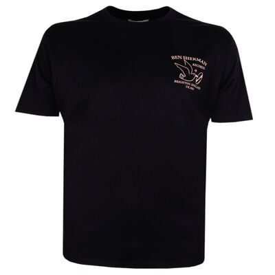 BEN SHERMAN UK. RECORDS T-SHIRT-tshirts & tank tops-KINGSIZE BIG & TALL