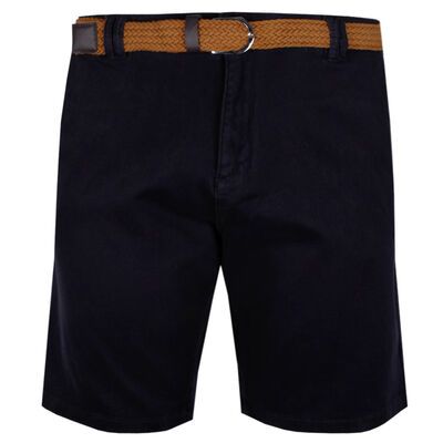 KAM WOVEN BELT SHORT-shorts-KINGSIZE BIG & TALL